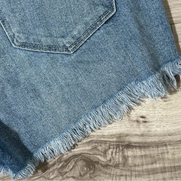 KANCAN KC9206M High Rise Frayed Distressed Cut Off Cotton Jean Shorts S - Picture 13 of 15